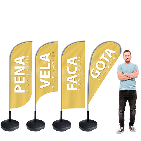 Windbanner básico M c/base